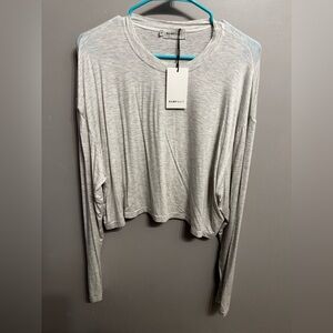 Bumpsuit Cotton Long Sleeve Crop Tee